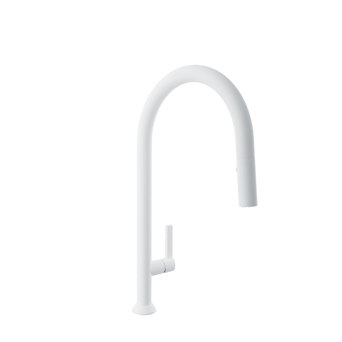 Baril - Arte High single hole kitchen faucet with 2-function pull-down spray