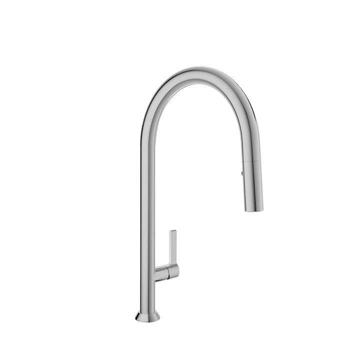 Baril - Arte High single hole kitchen faucet with 2-function pull-down spray