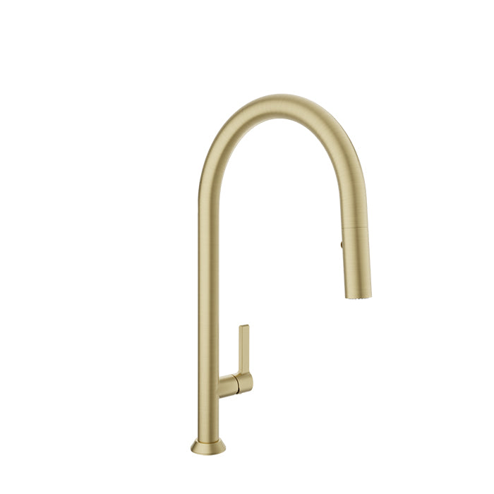 Baril - Arte High single hole kitchen faucet with 2-function pull-down spray