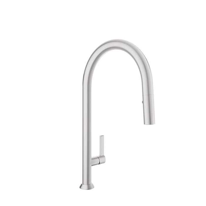 Baril - Arte High single hole kitchen faucet with 2-function pull-down spray