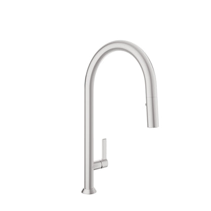 Baril - Arte High single hole kitchen faucet with 2-function pull-down spray