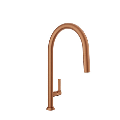 Baril - Arte High single hole kitchen faucet with 2-function pull-down spray
