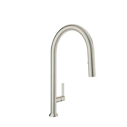 Baril - Arte High single hole kitchen faucet with 2-function pull-down spray