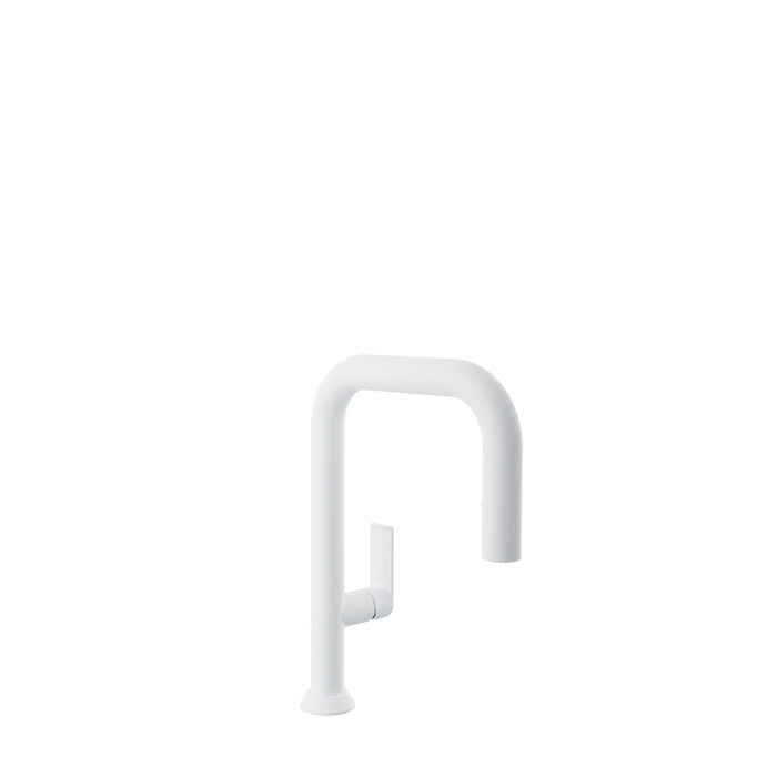 Baril - Tube Single hole bar / prep kitchen faucet with 2-function pull-down spray