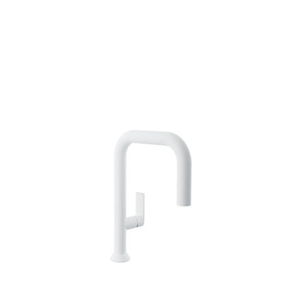 Baril - Tube Single hole bar / prep kitchen faucet with 2-function pull-down spray
