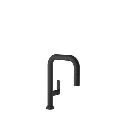 Baril - Tube Single hole bar / prep kitchen faucet with 2-function pull-down spray