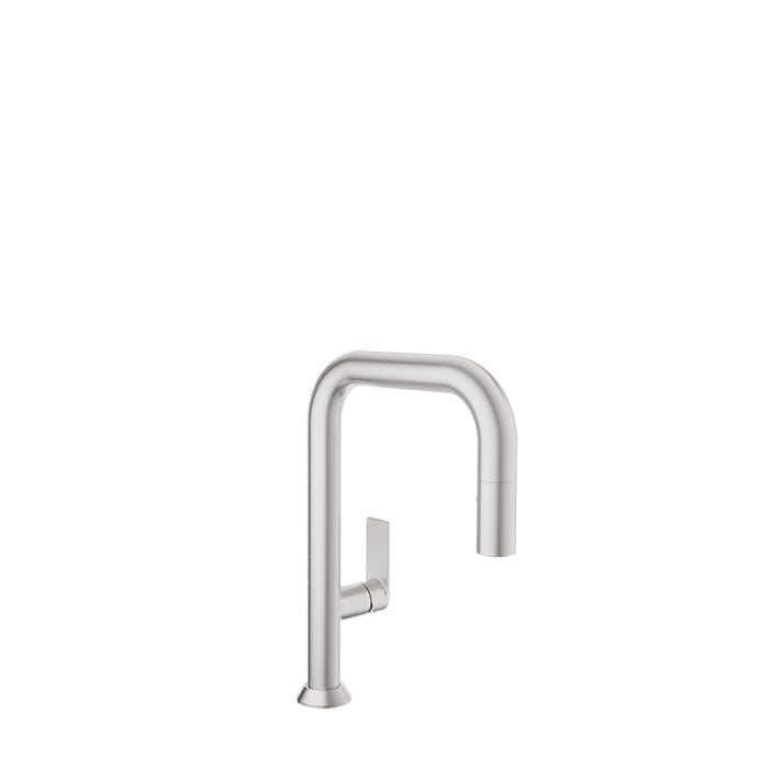 Baril - Tube Single hole bar / prep kitchen faucet with 2-function pull-down spray