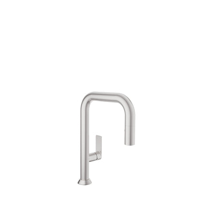 Baril - Tube Single hole bar / prep kitchen faucet with 2-function pull-down spray