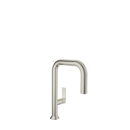 Baril - Tube Single hole bar / prep kitchen faucet with 2-function pull-down spray