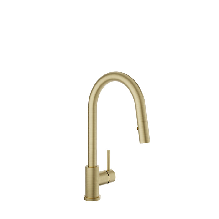 Baril - Unick Modern single hole kitchen faucet with single lever and 2-function pull-down spray