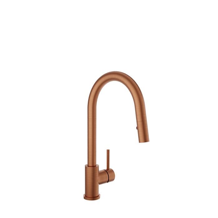 Baril - Unick Modern single hole kitchen faucet with single lever and 2-function pull-down spray