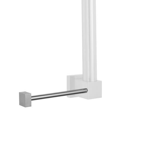 Jaclo - Vertical Left CUBIX® Grab Bar Toilet Paper or Wash Cloth Holder