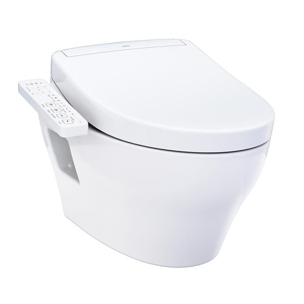 Toto - EP WASHLET+ Wall-Hung Elongated Toilet With S2 Contemporary Bidet Seat And Duofit In-Wall
