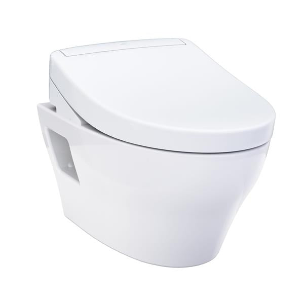 Toto - EP WASHLET+ Wall-Hung Elongated Toilet With S5 Contemporary Bidet Seat And Duofit In-Wall