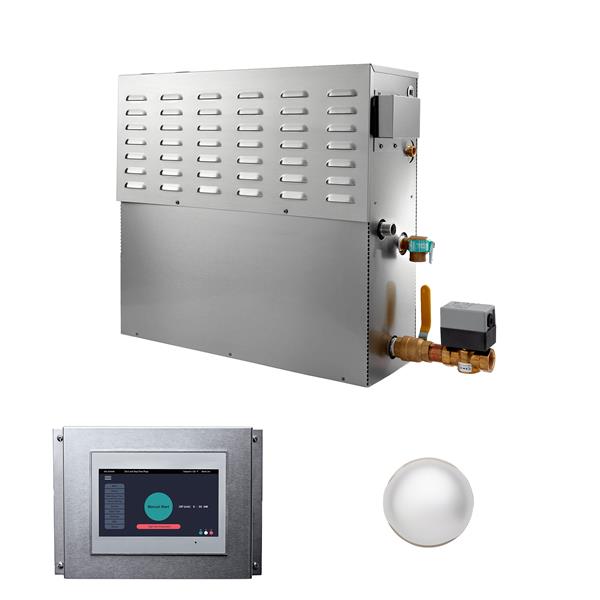 Mr. Steam - Cu 20000-Watt Steam Generator With Integrated Control And Commercial Steamhead
