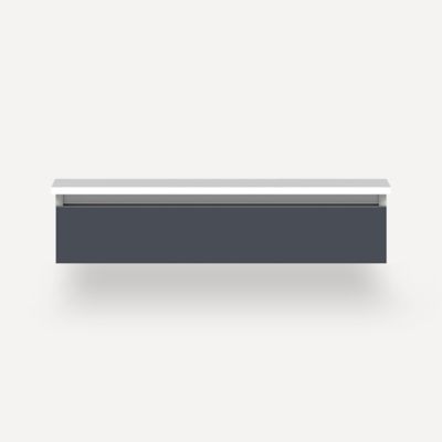 Robern - Cartesian Vanity, 36X7.5X21, Plumbing Drawer, Selectable Night Light