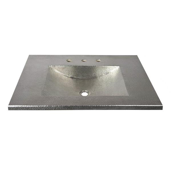 Native Trails - 30 Inch Cozumel Vanity Top with Integrated Sink in Brushed Nickel