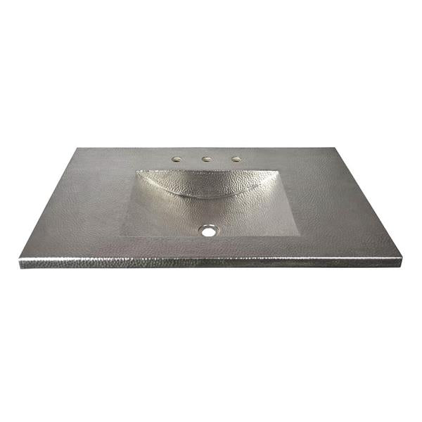 Native Trails - 36 Inch Cozumel Vanity Top with Integrated Sink in Brushed Nickel