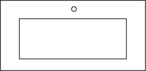 Native Trails - 36 Inch Carrara Vanity Top - Trough 28x14
