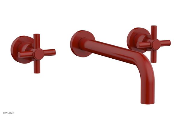 Phylrich - Basic Wall Tub Set 10 Inch Spout - Tubular Cross Handles