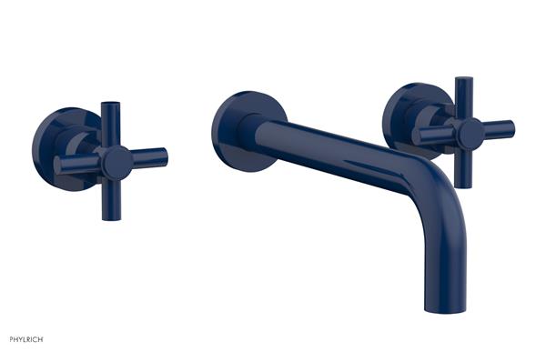 Phylrich - Basic Wall Tub Set 10 Inch Spout - Tubular Cross Handles