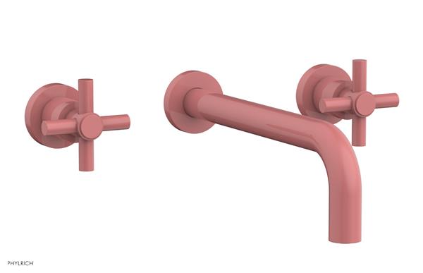 Phylrich - Basic Wall Tub Set 10 Inch Spout - Tubular Cross Handles
