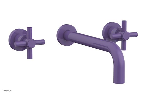 Phylrich - Basic Wall Tub Set 10 Inch Spout - Tubular Cross Handles