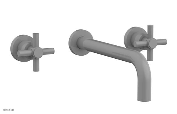 Phylrich - Basic Wall Tub Set 10 Inch Spout - Tubular Cross Handles