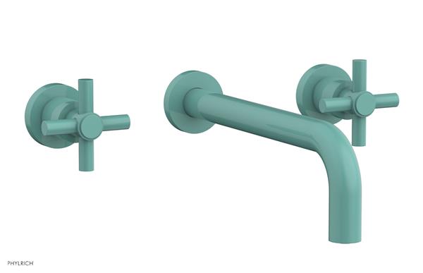 Phylrich - Basic Wall Tub Set 10 Inch Spout - Tubular Cross Handles