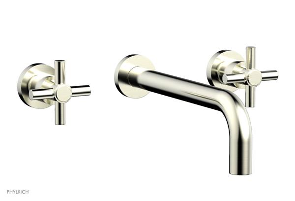 Phylrich - Basic Wall Tub Set 10 Inch Spout - Tubular Cross Handles