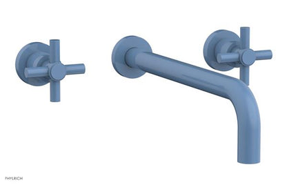Phylrich - Basic Wall Tub Set 12 Inch Spout - Tubular Cross Handles
