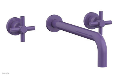 Phylrich - Basic Wall Tub Set 12 Inch Spout - Tubular Cross Handles