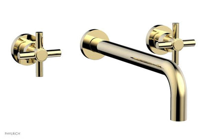 Phylrich - Basic Wall Tub Set 12 Inch Spout - Tubular Cross Handles