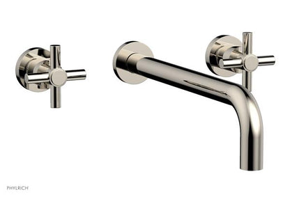 Phylrich - Basic Wall Tub Set 12 Inch Spout - Tubular Cross Handles