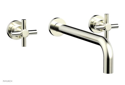Phylrich - Basic Wall Tub Set 12 Inch Spout - Tubular Cross Handles
