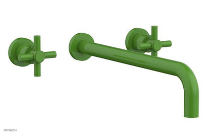 Phylrich - Basic Wall Tub Set 14 Inch Spout - Tubular Cross Handles