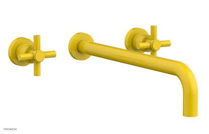Phylrich - Basic Wall Tub Set 14 Inch Spout - Tubular Cross Handles
