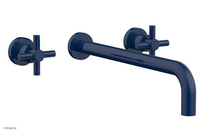Phylrich - Basic Wall Tub Set 14 Inch Spout - Tubular Cross Handles