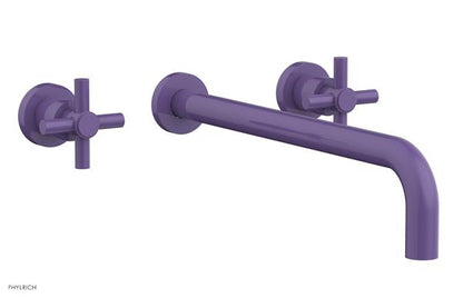 Phylrich - Basic Wall Tub Set 14 Inch Spout - Tubular Cross Handles