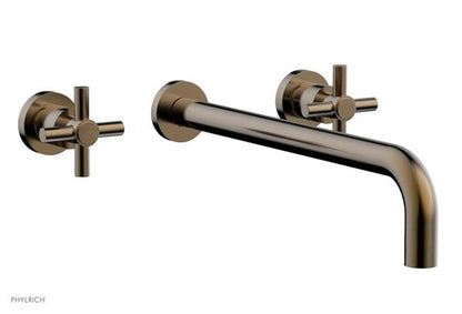 Phylrich - Basic Wall Tub Set 14 Inch Spout - Tubular Cross Handles