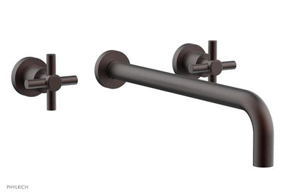 Phylrich - Basic Wall Tub Set 14 Inch Spout - Tubular Cross Handles