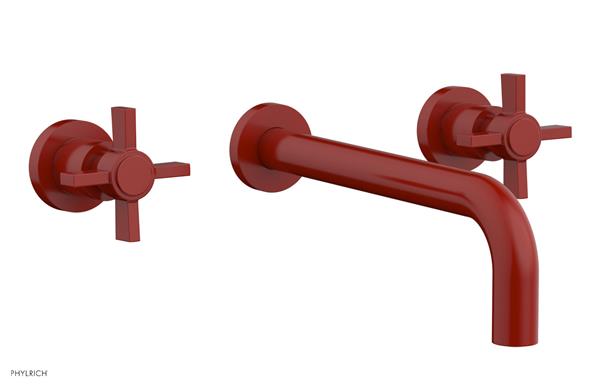 Phylrich - Basic Wall Tub Set 10 Inch Spout - Blade Cross Handles