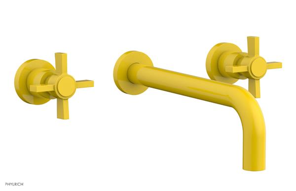 Phylrich - Basic Wall Tub Set 10 Inch Spout - Blade Cross Handles