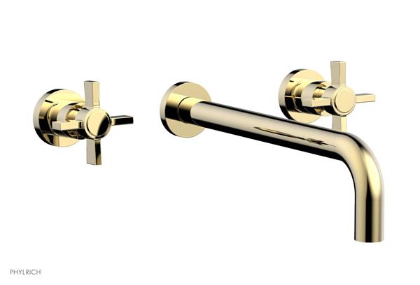Phylrich - Basic Wall Tub Set 12 Inch Spout - Blade Cross Handles