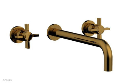 Phylrich - Basic Wall Tub Set 12 Inch Spout - Blade Cross Handles