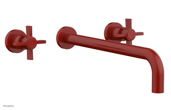Phylrich - Basic Wall Tub Set 14 Inch Spout - Blade Cross Handles