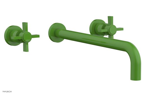 Phylrich - Basic Wall Tub Set 14 Inch Spout - Blade Cross Handles