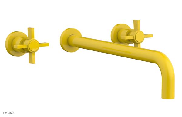 Phylrich - Basic Wall Tub Set 14 Inch Spout - Blade Cross Handles
