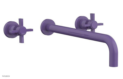 Phylrich - Basic Wall Tub Set 14 Inch Spout - Blade Cross Handles