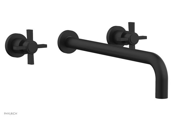 Phylrich - Basic Wall Tub Set 14 Inch Spout - Blade Cross Handles